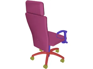 Chair Arms Exec 3D Model preview