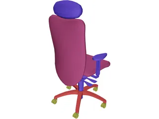 Chair Arms Headrest 3D Model preview