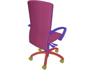 Chair Arms Hiback 3D Model preview