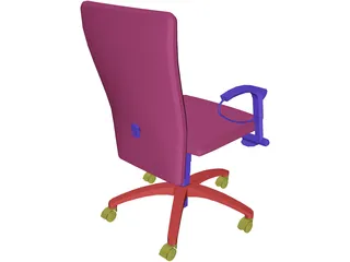 Chair Arms Task 3D Model preview