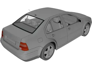 Volkswagen Bora 3D Model preview