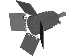 Defense Satellite (DSP) 3D Model preview