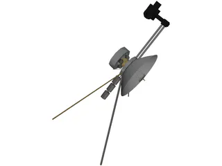 Mariner Space Probe 3D Model preview