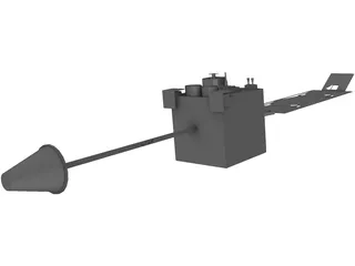 Satellite GOES 3D Model preview