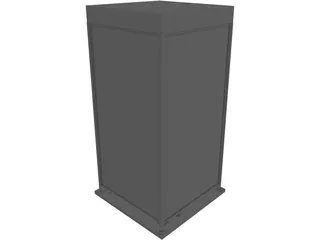 Phone Booth Japanese 3D Model preview