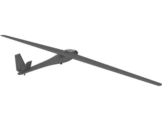 Segelfliegen Glider 3D Model preview