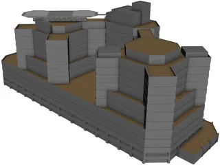 Hospital 3D Model preview