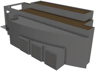 Generic Modern Building 3D Model preview
