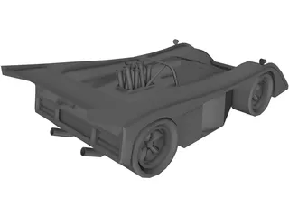 McLaren Race Car (1972) 3D Model preview
