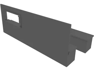 Diner Counter 3D Model preview