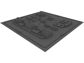 Tenochtitlan City 3D Model preview