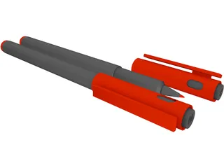 Permanent Marker 3D Model preview