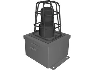 Strobe Light 3D Model preview