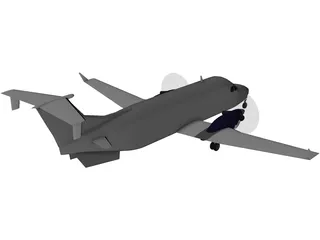Beechcraft 1900-D 3D Model preview