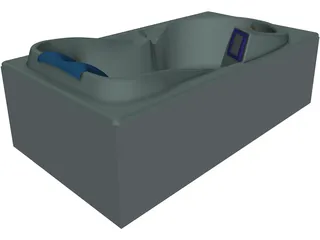 Custom Bathtub 3D Model preview