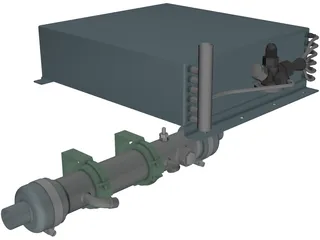 AC&R Evaperator and Condenser 3D Model preview