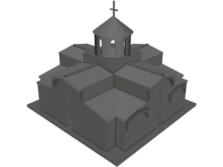 Ancient Roman Church 3D Model preview