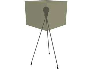 Kwadratowa Lamp 3D Model preview