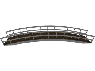 Wood Bridge 3D Model preview