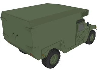 M997 Ambulance 3D Model preview