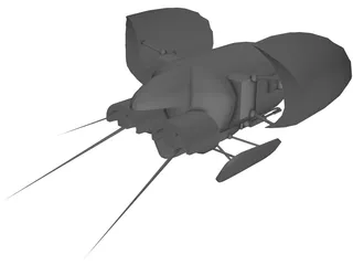 Martian Flyer 3D Model preview