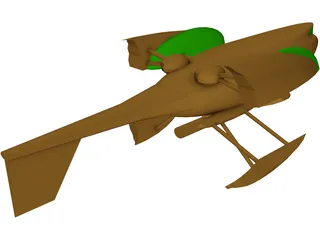 Martian Flyer 3D Model preview