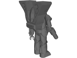 Battletech Elemental 3D Model preview