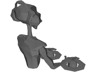 Alien DJ 3D Model preview