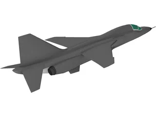 Mitsubishi T-1 Trainer 3D Model preview