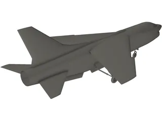 F-8 Crusader 3D Model preview