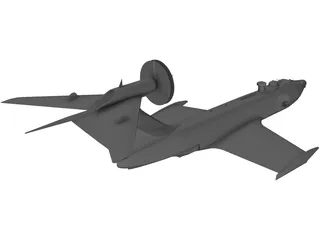 A-90 Orlenok Ekranoplane 3D Model preview