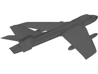 Hawker Hunter 3D Model preview