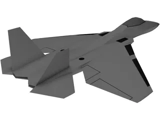 Sukhoi Su-60 Stealth 3D Model preview