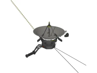 Voyager Probe 3D Model preview