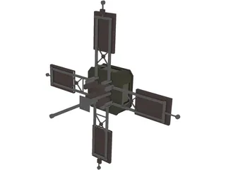 Mariner 1 Space Probe 3D Model preview