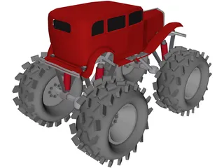 Monster Truck 3D Model preview