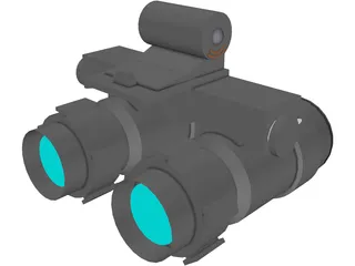 ITT F-4949 Night Vision Goggles 2 3D Model preview