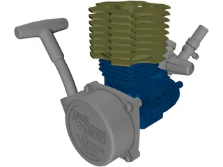 RC OS 15CV Max Model Engine 3D Model preview