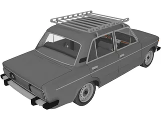 VAZ 2106 Lada 3D Model preview