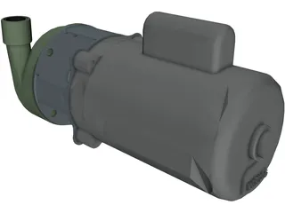 Electric Pump 3D Model preview