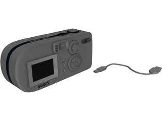 Sony Cyber-Shot Digital Camera 3D Model preview
