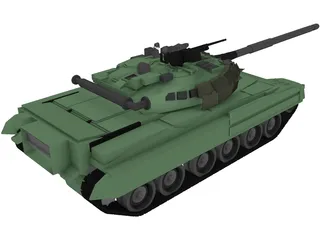 T90 Russian Main Battle Tank (MBT) 3D Model preview