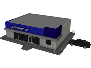 Convenience Store 3D Model preview