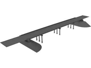 US 69 Highway Central Ave Bridge (Linn County, Kansas) 3D Model preview