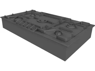 Gaggenau Cooktop Model KG291 3D Model preview