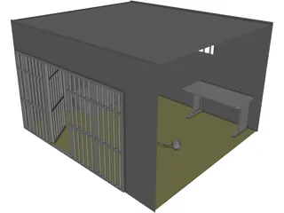 Jail Cell 3D Model preview