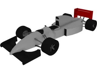 Race Car 3D Model preview
