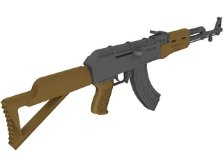 AK-47 Kalashnikov 3D Model preview