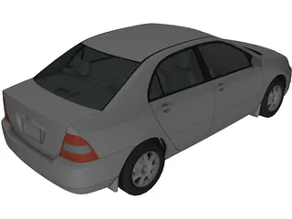 Toyota Corolla (2000) 3D Model preview