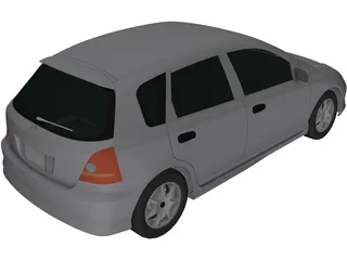 Honda Civic (2000) 3D Model preview